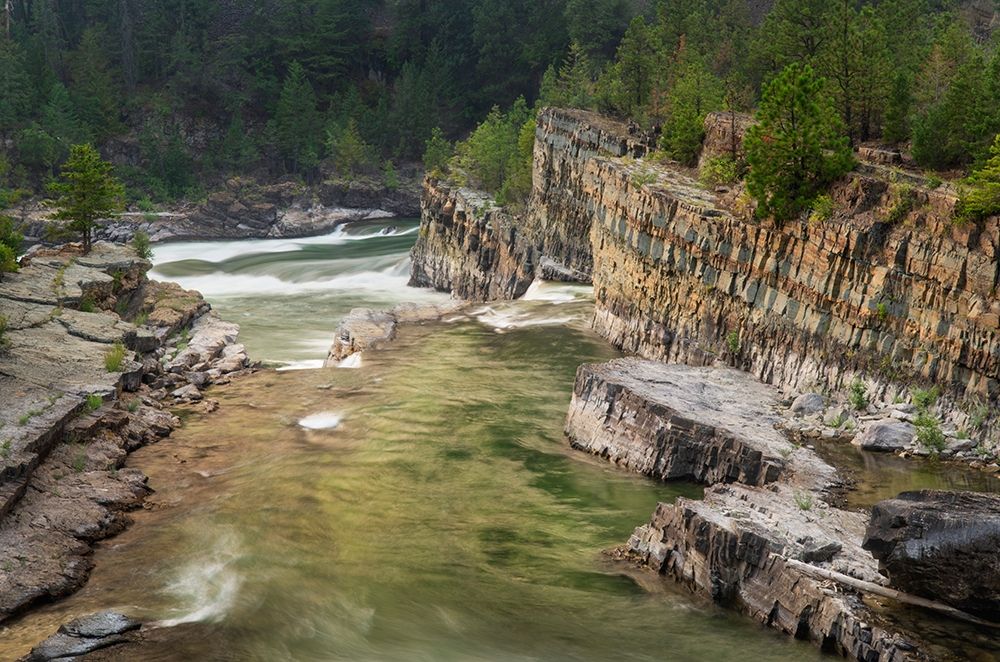 Kootenai Falls-Montana-a series of cascades on the Kootenai River art print by Alan Majchrowicz for $57.95 CAD